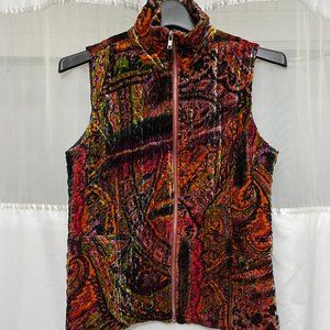 Chico's Multicolored Vest, Size 0 (4-6)